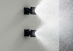 Форсунка для душа Aquatek AQ2098MB 50х50 черная матовая купить в интернет-магазине сантехники Sanbest