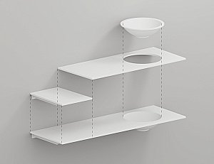 Столешница Salini Costa Plus 200221MRF 150 S-Stone матовая для ванной в интернет-магазине сантехники Sanbest