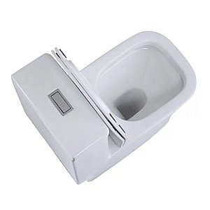 Унитаз-моноблок SantiLine SL-5024 белый, безободковый, с крышкой микролифт купить в интернет-магазине Sanbest