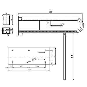Поручень Bemeta Help 301407273N белый купить в интернет-магазине сантехники Sanbest