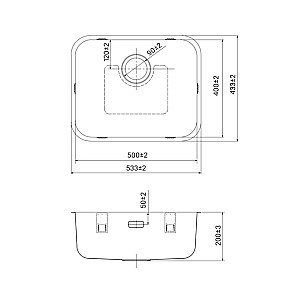 Кухонная мойка Iddis Mate MAT53S0i77 53 сатин купить в интернет-магазине сантехники Sanbest
