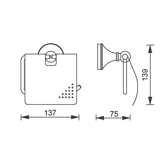 Держатель туалетной бумаги Aquanet 5586 купить в интернет-магазине сантехники Sanbest