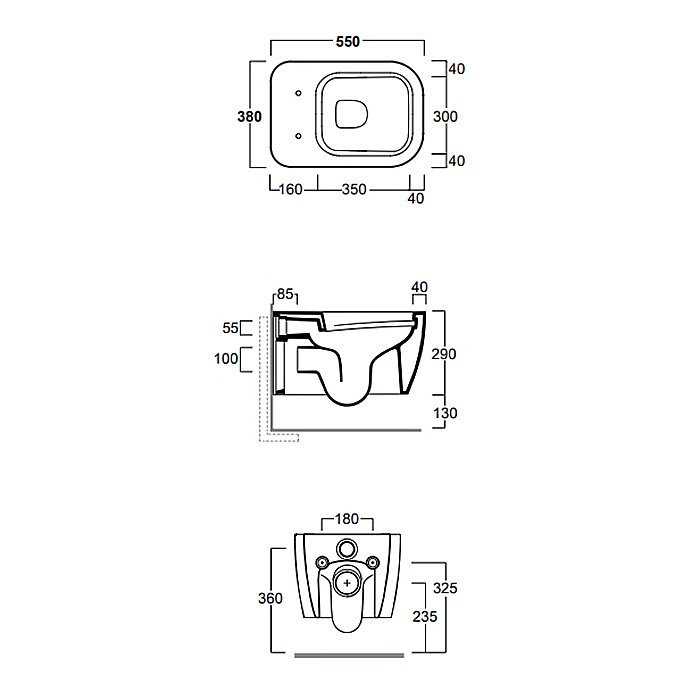 Унитаз подвесной Simas Henges HE18, безободковый, цемент матовый купить в интернет-магазине Sanbest