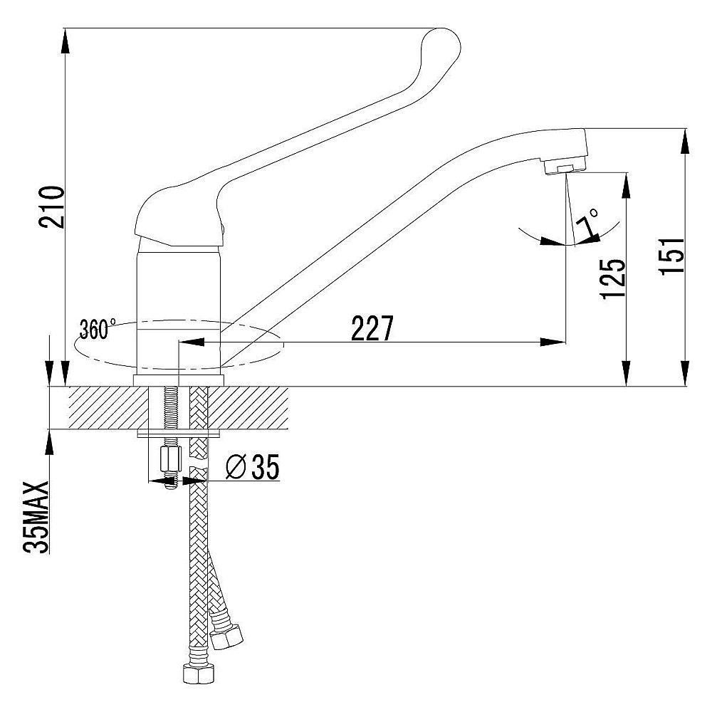 Смеситель для кухни Lemark Project LM4604C купить в интернет-магазине сантехники Sanbest