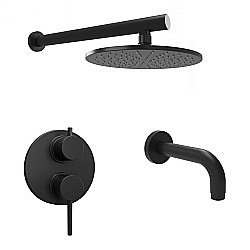 Душевая система PAINI Cox 78PZSET26911BATHHEAD черная матовая купить в интернет-магазине сантехники Sanbest