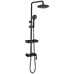 Душевая система Orans Комфорт OLS-7558 черная матовая купить в интернет-магазине сантехники Sanbest