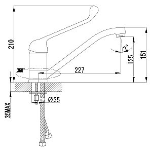 Смеситель для кухни Lemark Project LM4604C купить в интернет-магазине сантехники Sanbest