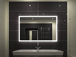 Зеркало Континент Mercury ЗЛП571 80x60 в ванную от интернет-магазине сантехники Sanbest