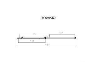 Душевая дверь Vincea SLIM-N VDS-4SN120CLB 120 черный/прозрачная купить в интернет-магазине Sanbest