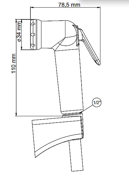 Гигиенический душ GPD STS05 купить в интернет-магазине сантехники Sanbest
