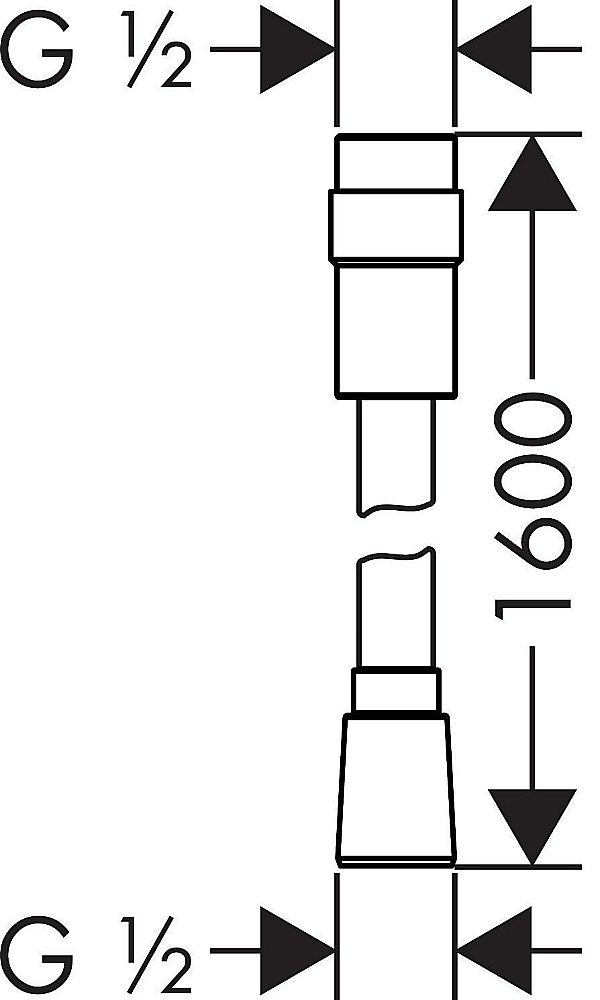 Душевой шланг Hansgrohe Isiflex 160 28248000 купить в интернет-магазине сантехники Sanbest