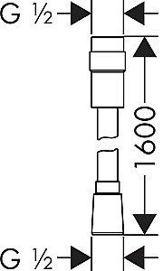 Душевой шланг Hansgrohe Isiflex 160 28248000 купить в интернет-магазине сантехники Sanbest
