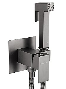 Гигиенический душ со смесителем встраиваемый WONZON & WOGHAND WW-88829903-BGM темный графит купить в интернет-магазине сантехники Sanbest