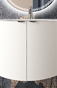 Тумба с раковиной правосторонняя Cezares Rialto 104 Bianco opaco для ванной в интернет-магазине Sanbest