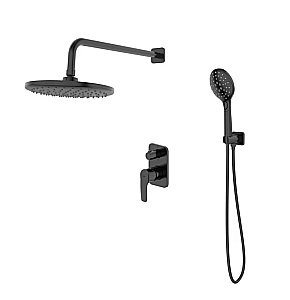 Душевая система Iddis Ray RAYBL02i67 черный матовый купить в интернет-магазине сантехники Sanbest