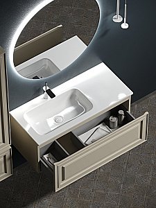 Тумба с раковиной Sancos Very VR100LCE + CN7014 100 для ванной в интернет-магазине Sanbest