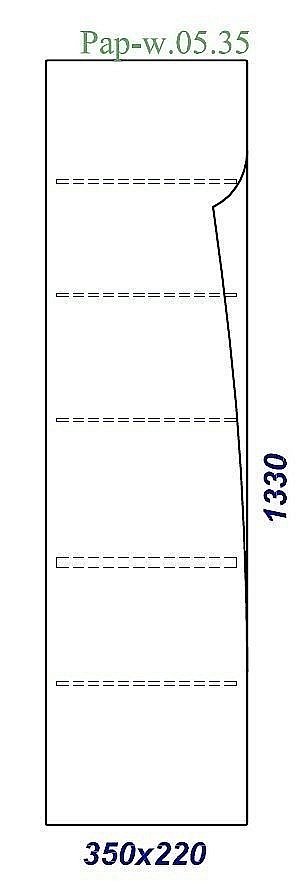 Пенал подвесной Clarberg Papyrus wood 35 для ванной в интернет-магазине сантехники Sanbest