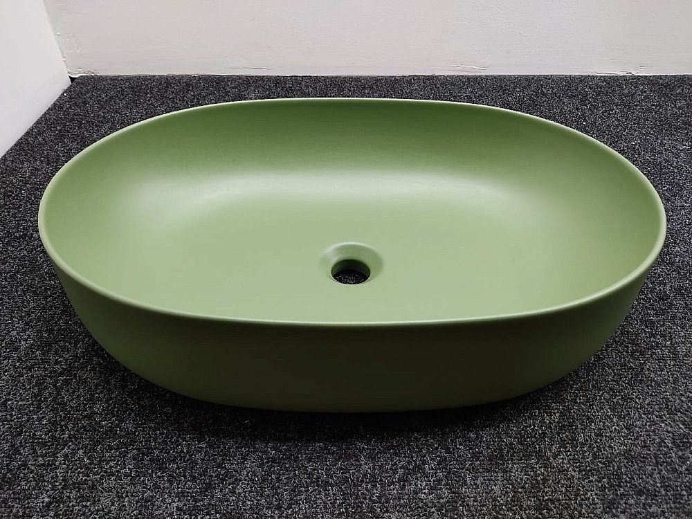 Раковина накладная Kerasan Nolita 60 534311 Verde купить в интернет-магазине Sanbest