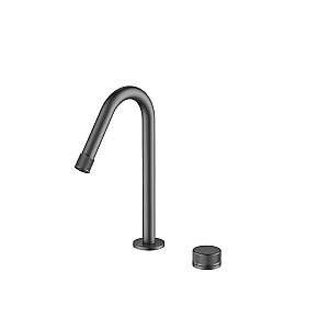 Смеситель для раковины Black&white Gravity GF-7108-GM оружейная сталь матовая купить в интернет-магазине сантехники Sanbest