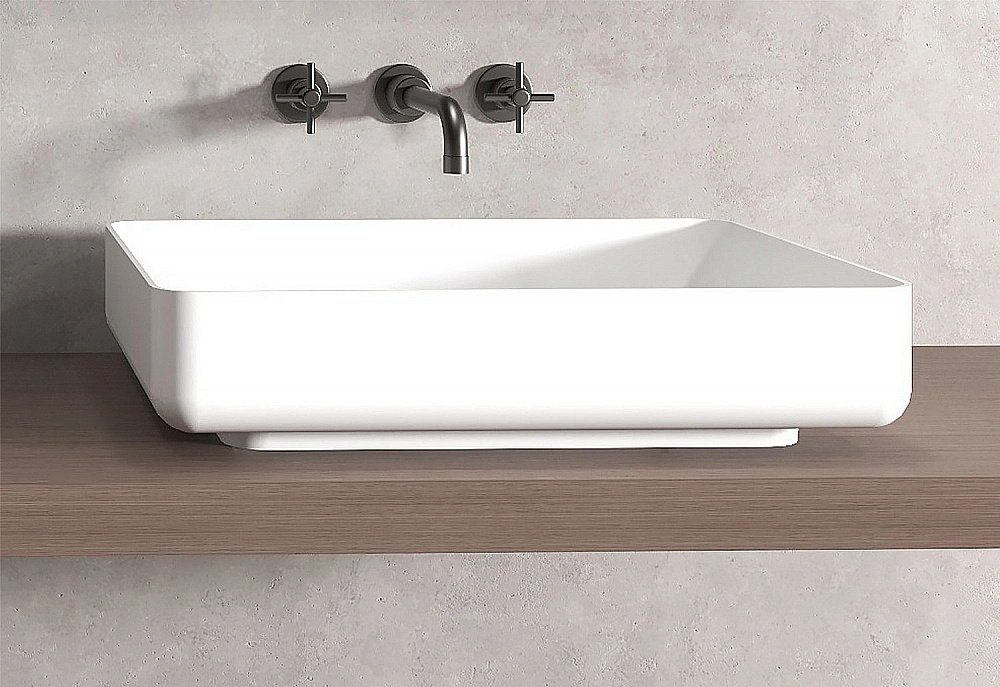 Раковина накладная ABBER Stein AS2629 белая матовая купить в интернет-магазине Sanbest