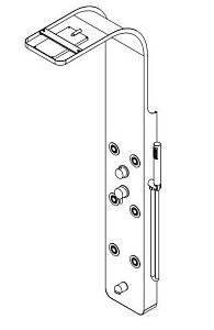 Душевая панель RGW Shower Panels	SP-03 20x150 купить в интернет-магазине сантехники Sanbest