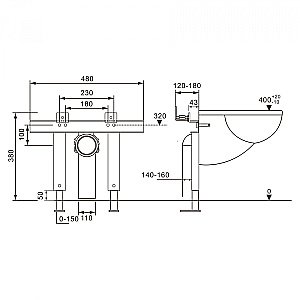 Инсталляция для унитаза ABBER AC0102P купить в интернет-магазине сантехники Sanbest