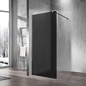 Душевое ограждение Vincea Walk-In 100 VSW-1H100GFGM стекло матовое тонированное/профиль вороненая сталь купить в интернет-магазине Sanbest