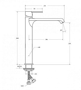 Смеситель для раковины BelBagno AURORA-LMC-CRM-W0 хром купить в интернет-магазине сантехники Sanbest
