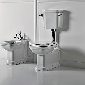 Унитаз напольный Kerasan Waldorf 4116 c низким бачком 4183 Белый/ручка хром купить в интернет-магазине Sanbest