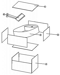 Раковина накладная Bravat Source 45 C22286W-1-ENG белая купить в интернет-магазине Sanbest