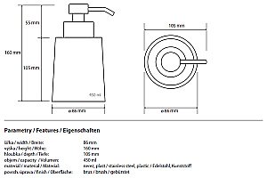 Диспенсер Bemeta Hotel 107109256 купить в интернет-магазине сантехники Sanbest