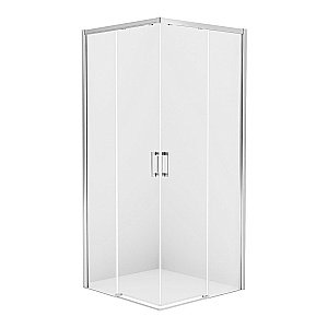 Душевой уголок NEW TRENDY PRIME D-0294A/D-0349A 80x70 стекло прозрачное/профиль хром купить в интернет-магазине Sanbest