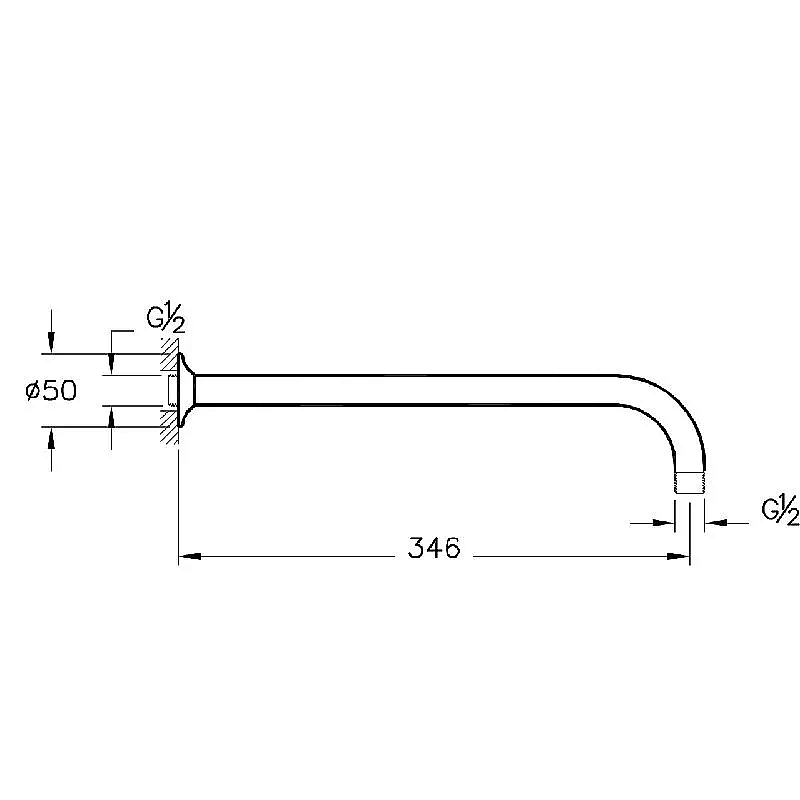 Душевая система VitrA Solid S A49287EXP хром купить в интернет-магазине сантехники Sanbest