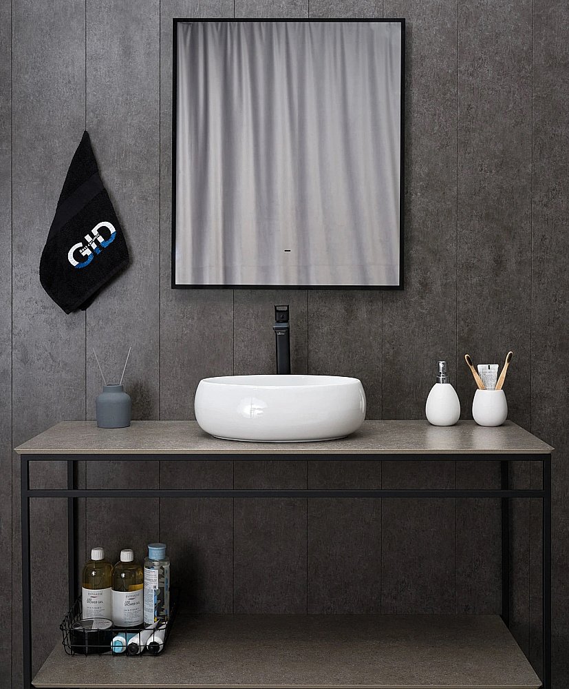 Раковина накладная Gid Lago 40 N9030ds 51235 белая купить в интернет-магазине Sanbest