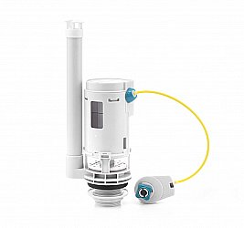 Механизм слива Devon&Devon Westminster NEW19 для низкого бачка с пластиной керамической, белый. купить в интернет-магазине сантехники Sanbest