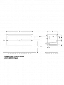 Тумба с раковиной BelBagno 120 ETNA-1200-2C-SO-AO+BB-8099-120 голубая матовая для ванной в интернет-магазине Sanbest