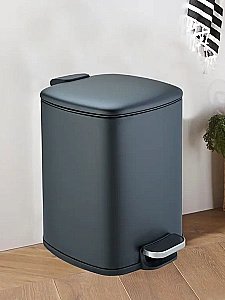Ведро для мусора WeltWasser Berg 10000013397 черное матовое купить в интернет-магазине сантехники Sanbest