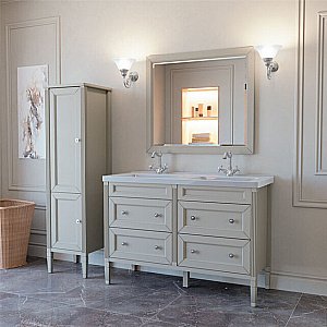 Тумба с раковиной с 2-мя ящиками Caprigo Albion-concept 125 цвет на заказ для ванной в интернет-магазине Sanbest