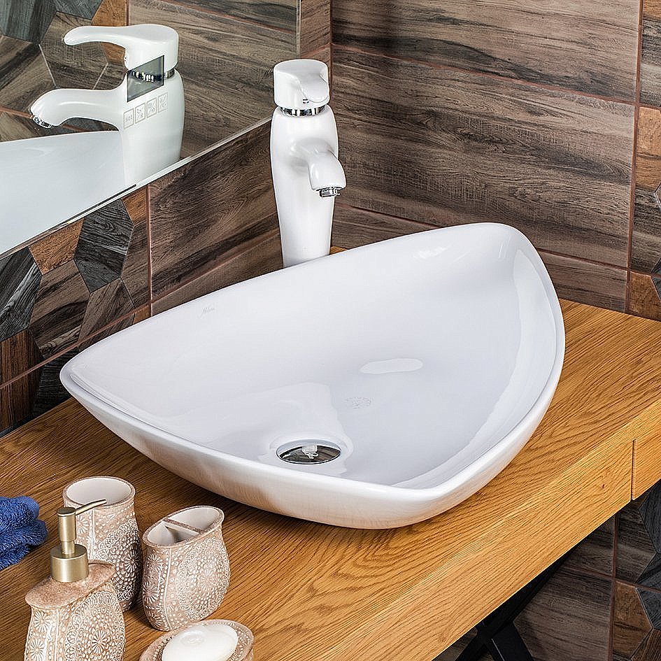 Раковина Melana 7861 7861-805 белая купить в интернет-магазине Sanbest