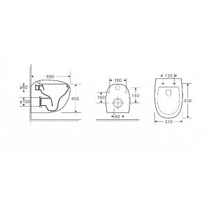 Унитаз с инсталляцией WeltWasser MARBERG 410 + JECKENBACH 004 GL-WT + MAR 410 SE купить в интернет-магазине Sanbest