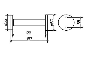 Держатель для туалетной бумаги KEUCO EDITION 300 30063010000 хром купить в интернет-магазине сантехники Sanbest