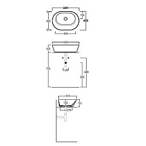 Раковина Simas Wave WA02 bi купить в интернет-магазине Sanbest
