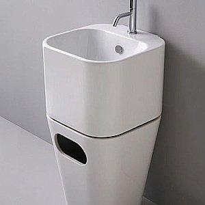 Раковина подвесная Azzurra Tandem 43 ULI200/1 bi*1 белая купить в интернет-магазине Sanbest