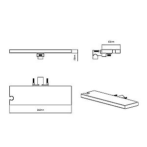 Душевая система Vincea VSFW-4211RBG брашированное золото купить в интернет-магазине сантехники Sanbest