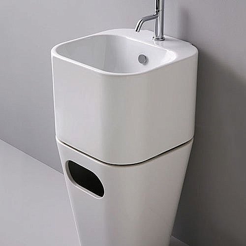 Раковина подвесная Azzurra Tandem 43 ULI200/1 bi*1 белая купить в интернет-магазине Sanbest