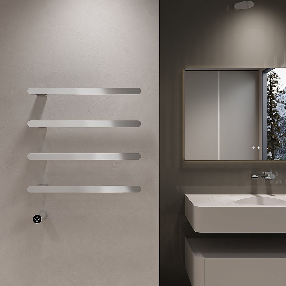 Полотенцесушитель электрический Vincea VTD-2H2CH хром, таймер купить в интернет-магазине сантехники Sanbest