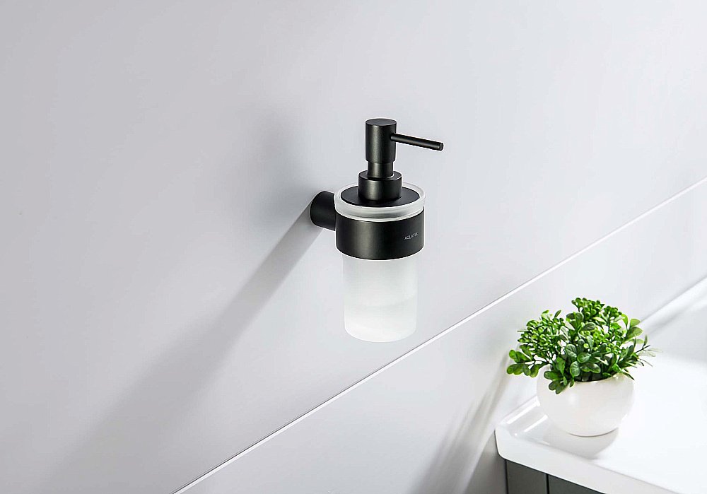 Диспенсер Aquatek Лира AQ4405MB стекло матовое/черный матовый купить в интернет-магазине сантехники Sanbest