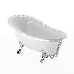 Ванна Veragio Markiza на лапах Leone Standart 185х82 хром купить в интернет-магазине Sanbest