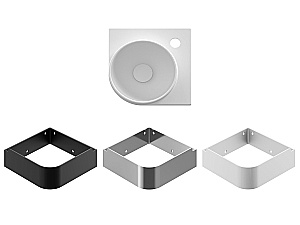 Раковина Ravak Yard 280 C XJX0E228001 белый матовый купить в интернет-магазине Sanbest