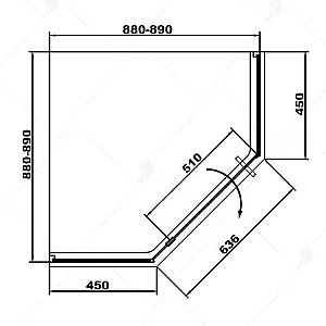 Душевая система RGW Shower Panels SP-6143-01 50140801-01 хром купить в интернет-магазине сантехники Sanbest